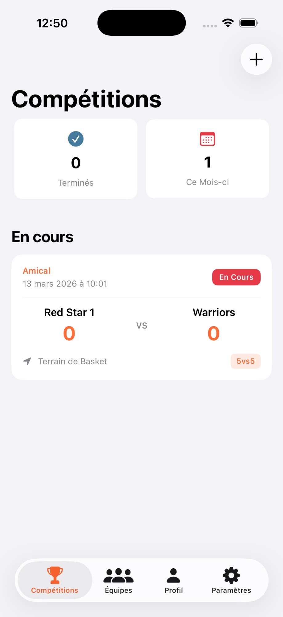 SportKeepr app screenshot